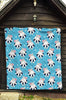 Hippo Cute Pattern Print Quilt-grizzshop