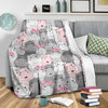 Hippo Cute Print Pattern Blanket-grizzshop