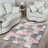 Hippo Cute Print Pattern Floor Mat-grizzshop