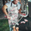 Hippo Cute Print Pattern Men's Apron-grizzshop