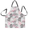 Hippo Cute Print Pattern Men's Apron-grizzshop