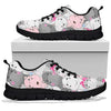 Hippo Cute Print Pattern Sneaker Shoes For Men Women-grizzshop
