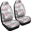 Hippo Cute Print Pattern Universal Fit Car Seat Covers-grizzshop