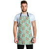 Hippo Floral Pattern Print Men's Apron-grizzshop