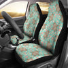 Hippo Floral Pattern Print Universal Fit Car Seat Covers-grizzshop