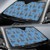 Hippo Pattern Print Car Sun Shade-grizzshop