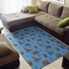 Hippo Pattern Print Floor Mat-grizzshop