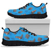 Hippo Pattern Print Sneaker Shoes For Men Women-grizzshop