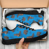 Hippo Pattern Print Sneaker Shoes For Men Women-grizzshop