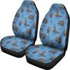 Hippo Pattern Print Universal Fit Car Seat Covers-grizzshop