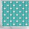 Hippo Print Pattern Bathroom Shower Curtain-grizzshop