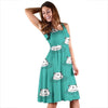 Hippo Print Pattern Dress-grizzshop