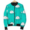 Hippo Print Pattern Men's Bomber Jacket-grizzshop