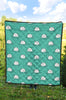 Hippo Print Pattern Quilt-grizzshop