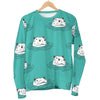Hippo Print Pattern Women's Sweatshirt-grizzshop
