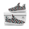 Hipster Frog Print Pattern White Athletic Shoes-grizzshop