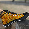 Hive Honey Bee Print High Top Shoes-grizzshop