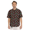 Ho Ho Ho Christmas Print Pattern Men's Short Sleeve Shirts-grizzshop