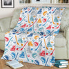 Hockey Pattern Print Blanket-grizzshop