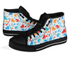 Hockey Pattern Print Men Women's High Top Shoes-grizzshop