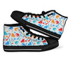 Hockey Pattern Print Men Women's High Top Shoes-grizzshop