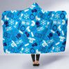 Hockey Print Pattern Hooded Blanket-grizzshop