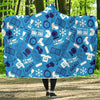 Hockey Print Pattern Hooded Blanket-grizzshop