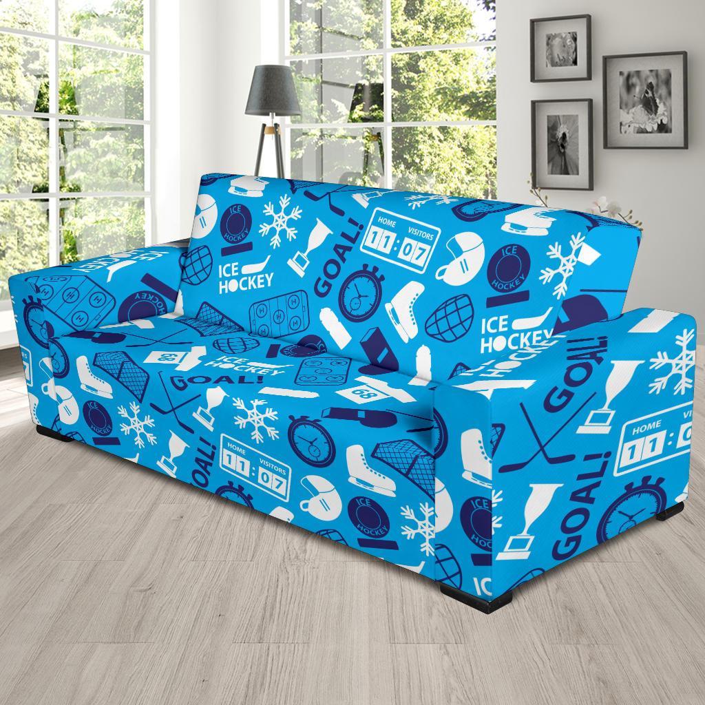 Hockey Print Pattern Sofa Covers-grizzshop