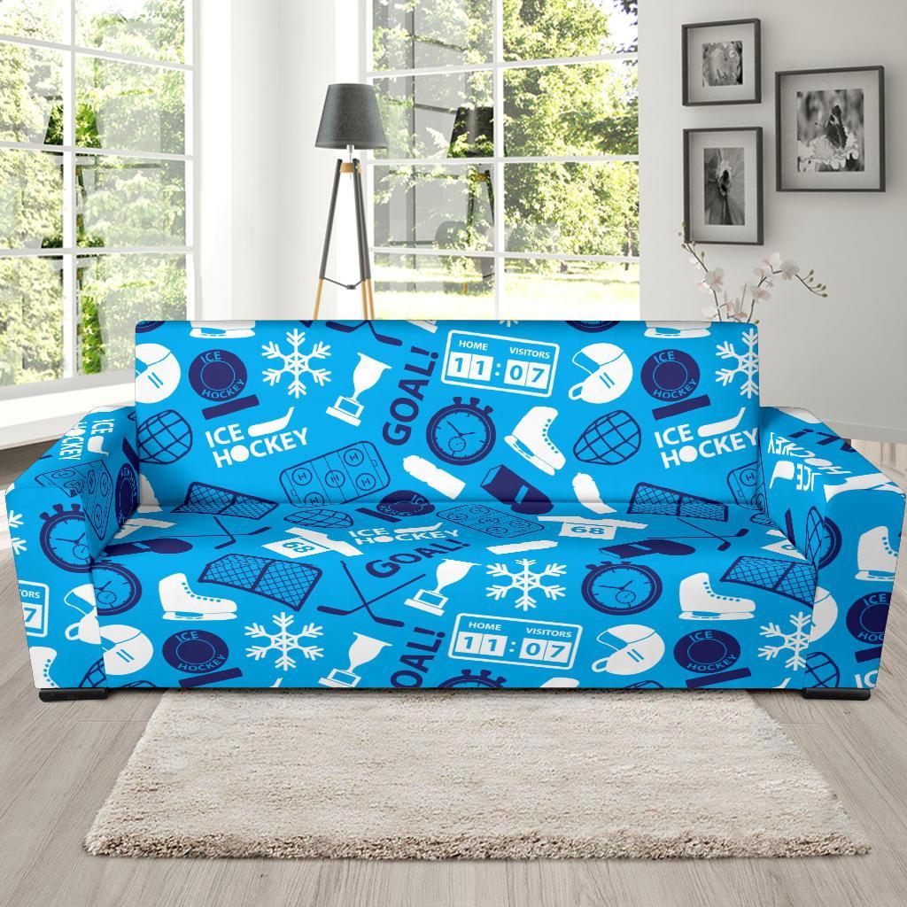 Hockey Print Pattern Sofa Covers-grizzshop