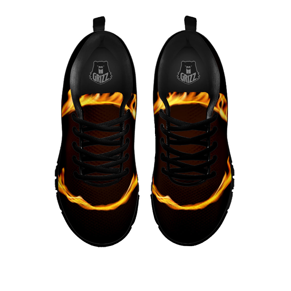 Hole Burning Print Black Sneaker-grizzshop