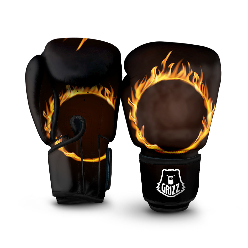 Hole Burning Print Boxing Gloves-grizzshop