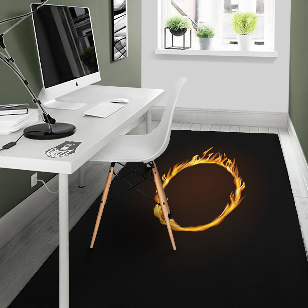 Hole Burning Print Floor Mat-grizzshop