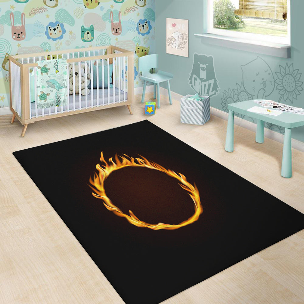 Hole Burning Print Floor Mat-grizzshop