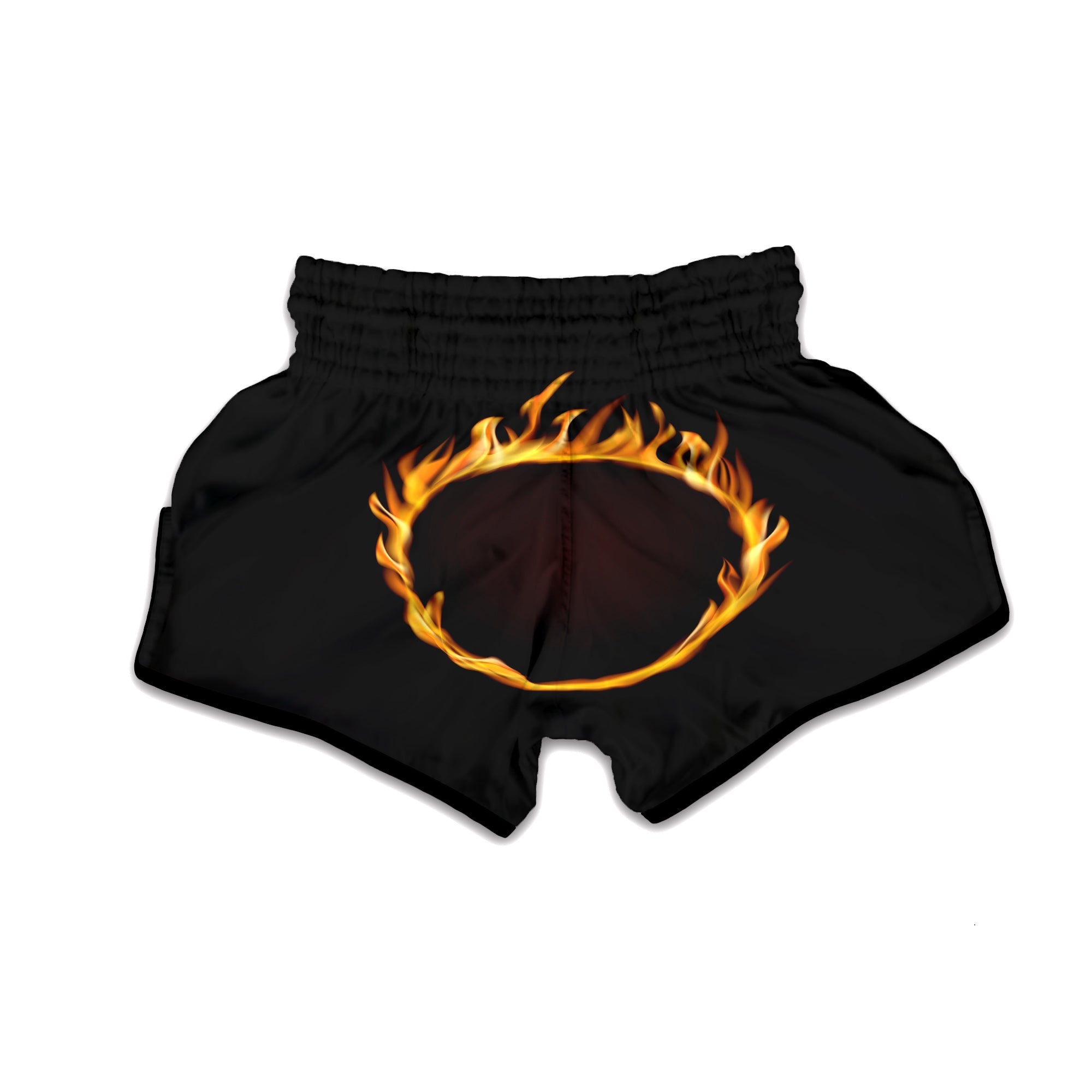 Hole Burning Print Muay Thai Boxing Shorts-grizzshop