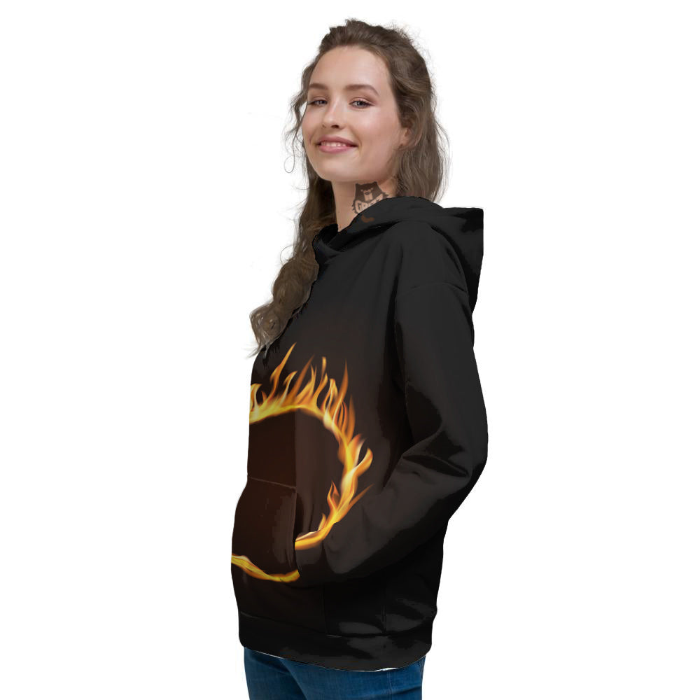Hole Burning Print Women's Hoodie-grizzshop