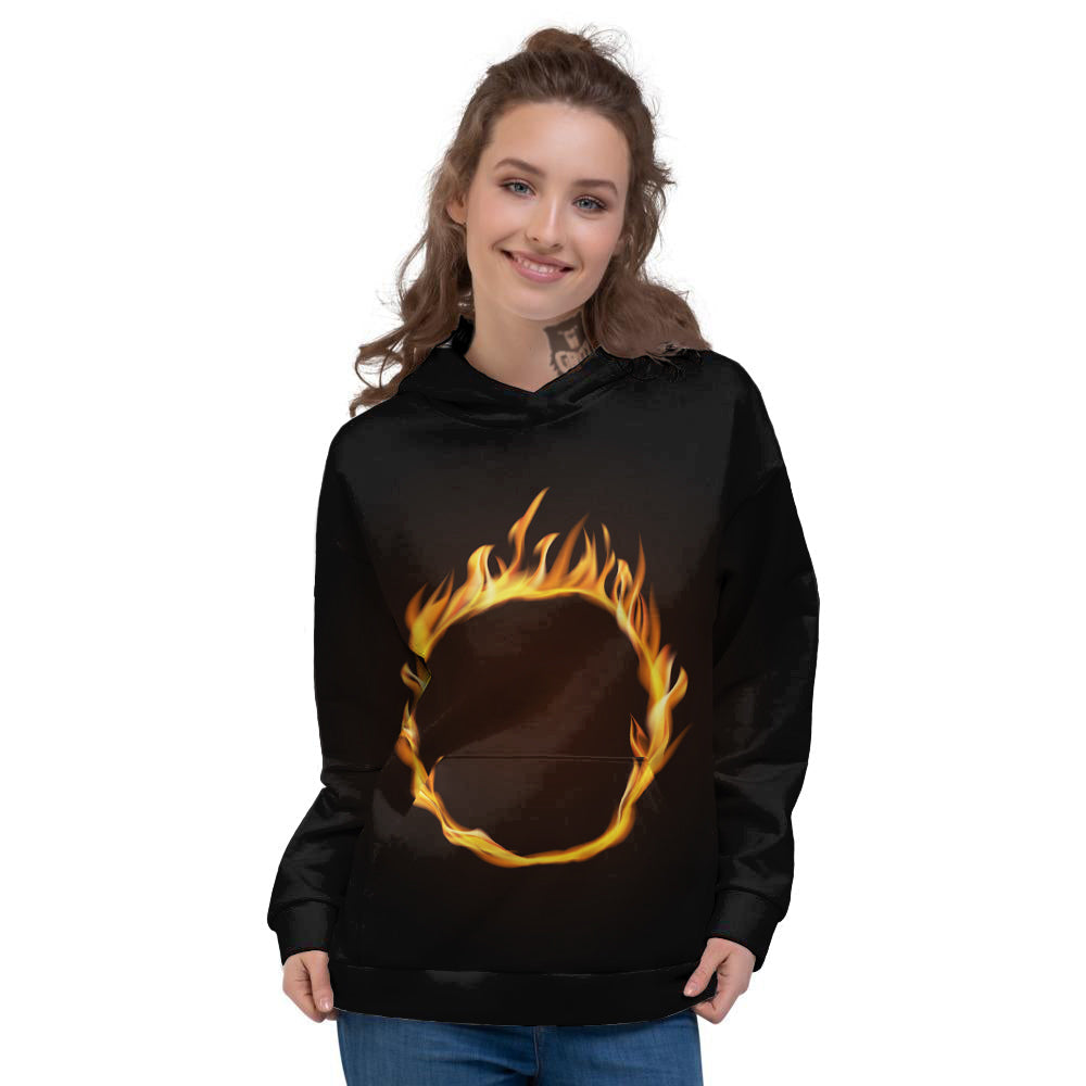 Hole Burning Print Women's Hoodie-grizzshop