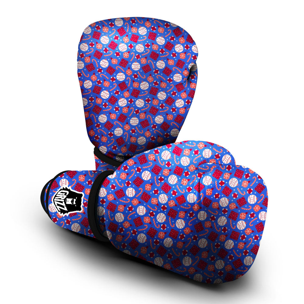 Holiday Elements Christmas Print Pattern Boxing Gloves-grizzshop