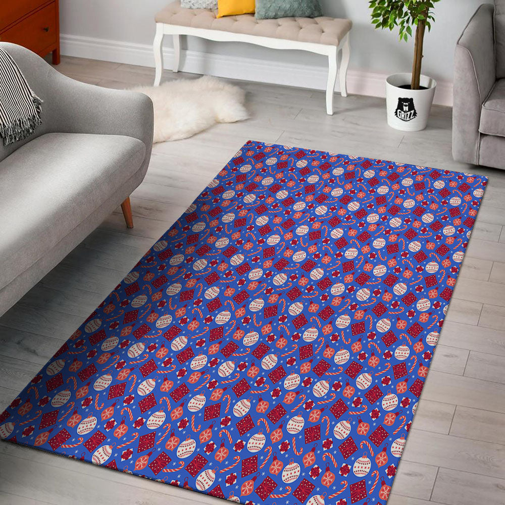 Holiday Elements Christmas Print Pattern Floor Mat-grizzshop