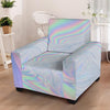 Holographic Abstract Armchair Cover-grizzshop