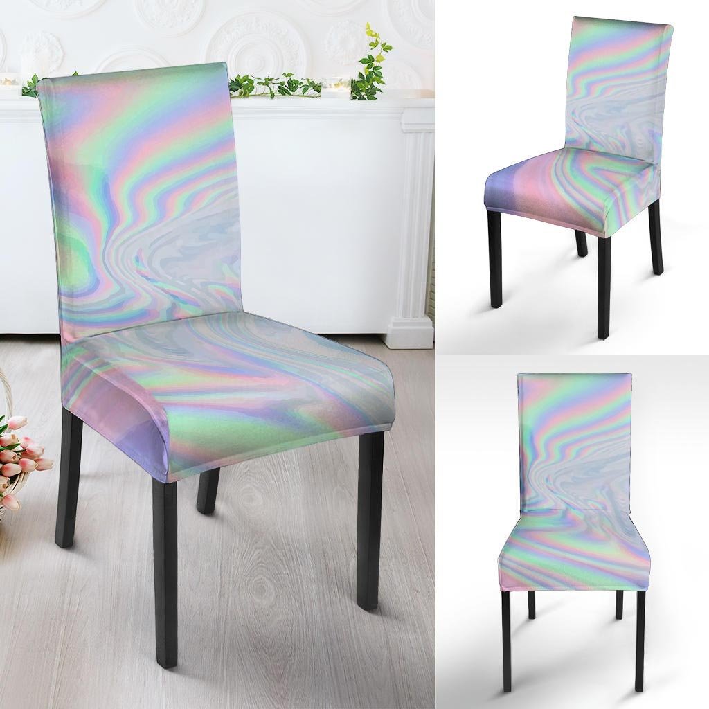 Holographic Abstract Chair Cover-grizzshop