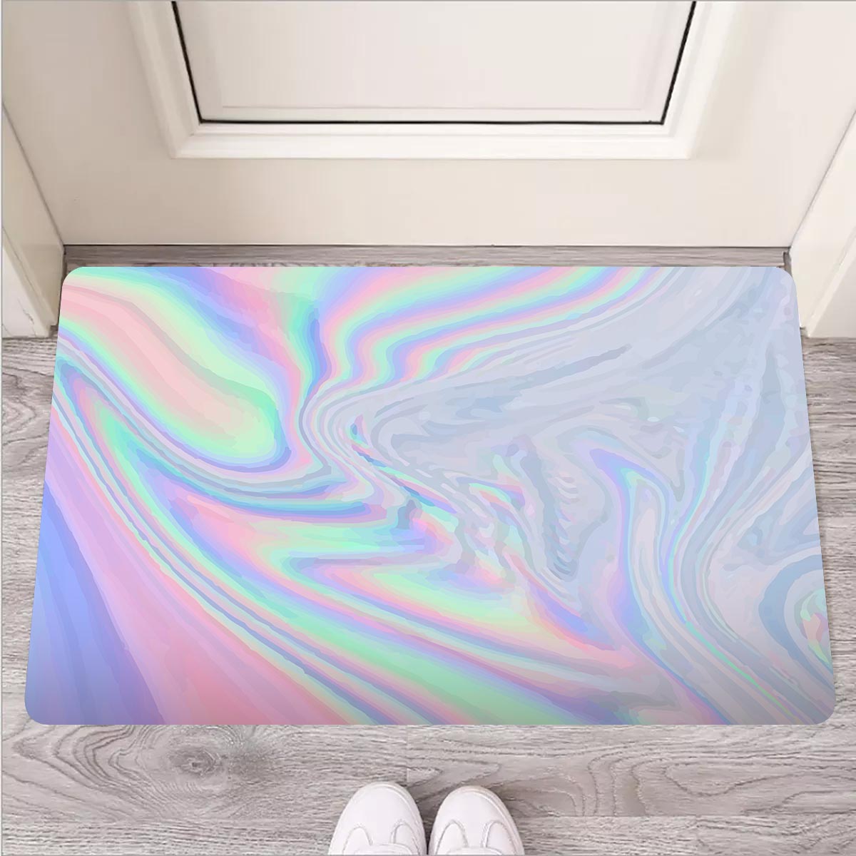 Holographic Abstract Door Mat-grizzshop