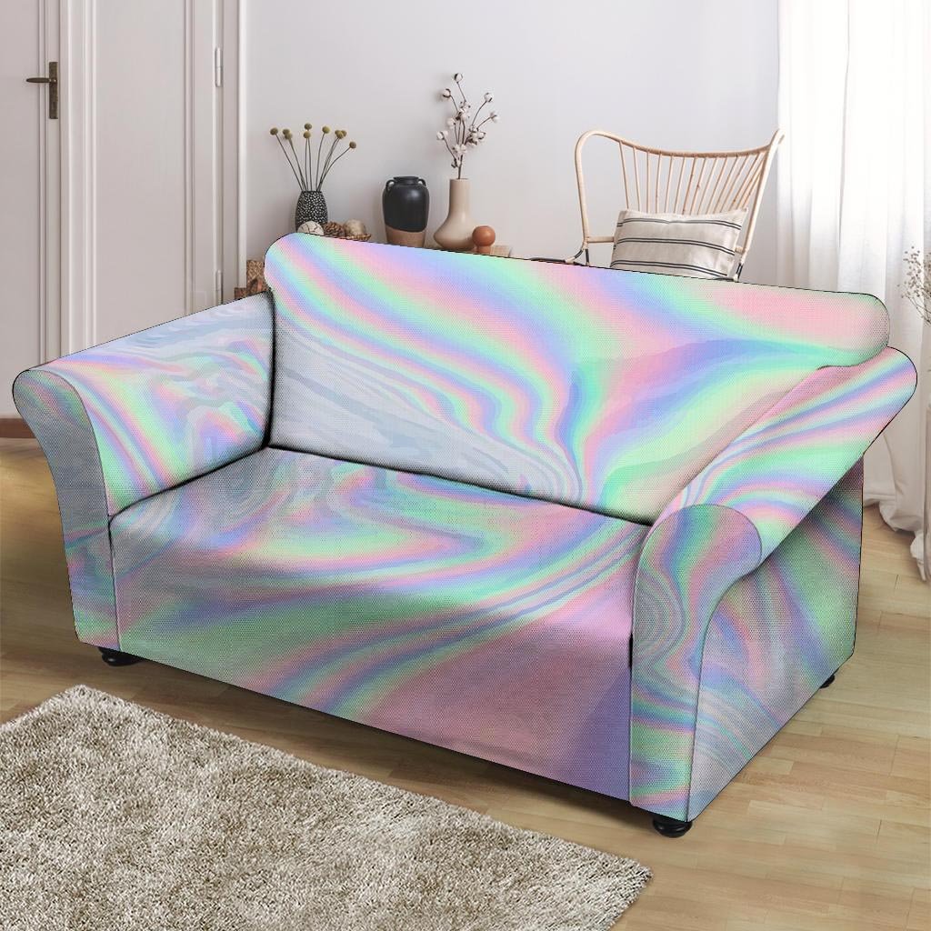 Holographic Abstract Loveseat Cover-grizzshop