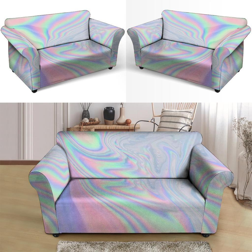 Holographic Abstract Loveseat Cover-grizzshop