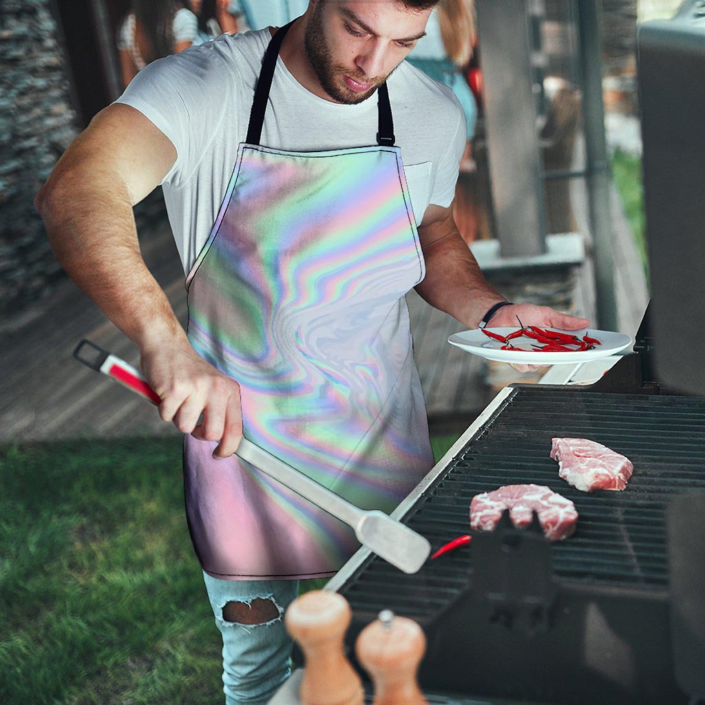 Holographic Abstract Men's Apron-grizzshop