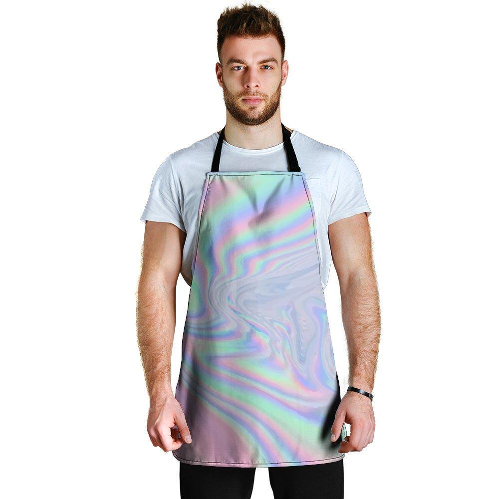 Holographic Abstract Men's Apron-grizzshop