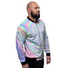 Holographic Abstract Men's Bomber Jacket-grizzshop