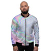 Holographic Abstract Men's Bomber Jacket-grizzshop