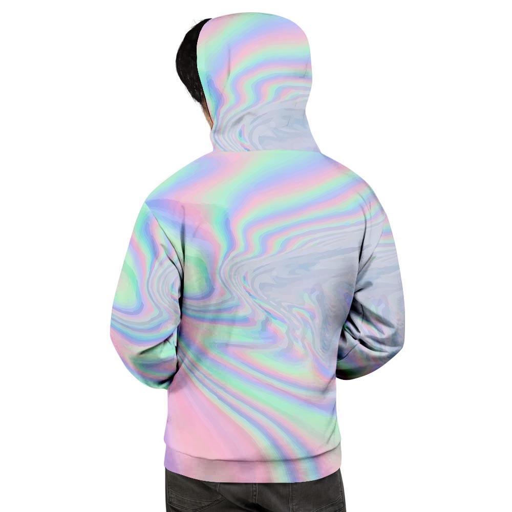 Holographic Abstract Men's Hoodie-grizzshop