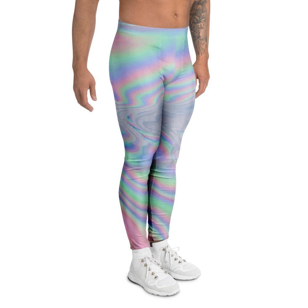 Holographic Abstract Men's Leggings-grizzshop