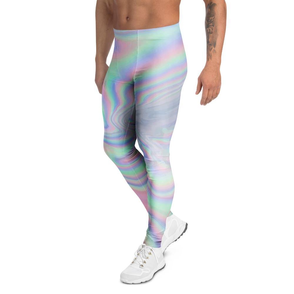 Holographic Abstract Men's Leggings-grizzshop